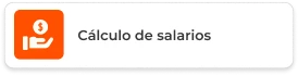 Ícono naranja de mano con moneda representando el cálculo de salarios y gestión de planillas en Infosgroup